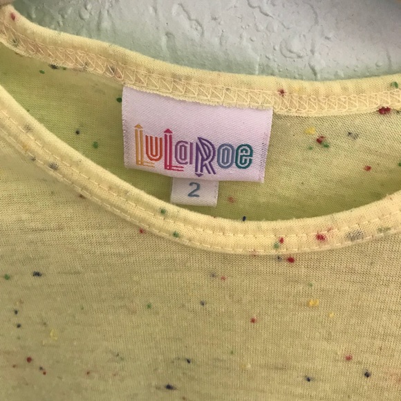 Lularoe Gracie Size 2 Yellow - Picture 2 of 4